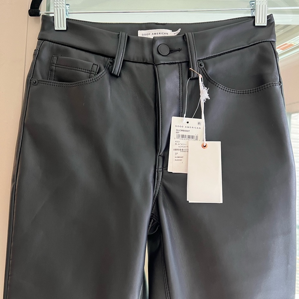 Good American Leather Pants - Brand new w/tags - Size 26